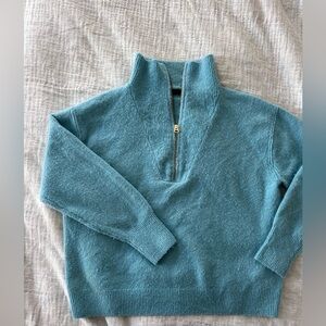 J. Crew Teal Cowl Neck Sweater